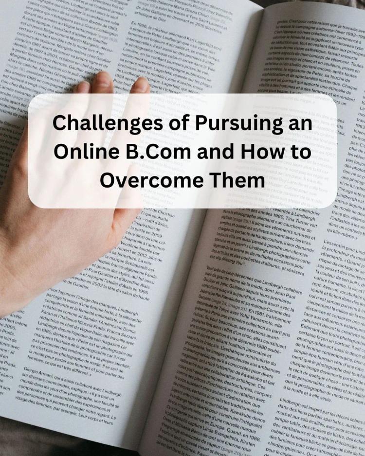 Amity Online Challenges in Online B.Com